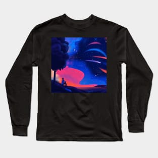 Night Sky Long Sleeve T-Shirt